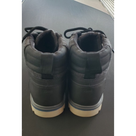 Toms Hawthorne Size 9 Waterproof Dark Gray Leather Lace Up Winter Boots EUC - Picture 6 of 8